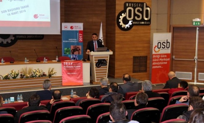 ORAN, 2017 Yılı Mali Destek Programları Kayseri Bilgilendirme Toplantısı Yapıldı